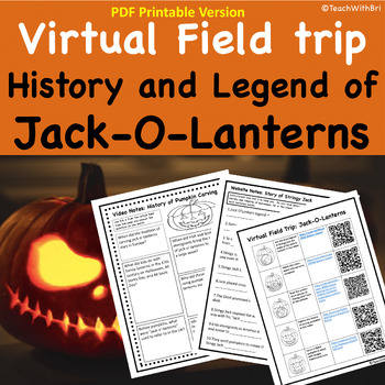 Preview of Jack o Lantern History Virtual Field Trip for Middle and High School Halloween