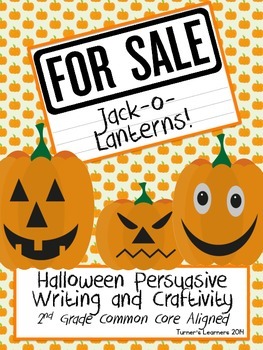 Preview of Jack-o-Lanterns For Sale- Halloween Persuasive Opinion Writing