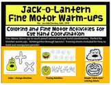 Jack-o-lantern Fine Motor Warm-ups for Eye Hand Coordination