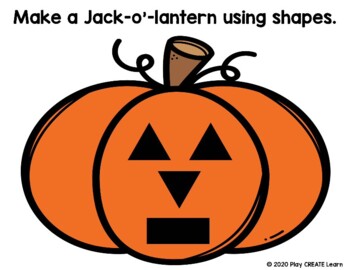 Build a Jack O'Lantern Play- Doh Mat