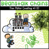 Jack & the Beanstalk Fine Motor Counting Activity with Ten Frames