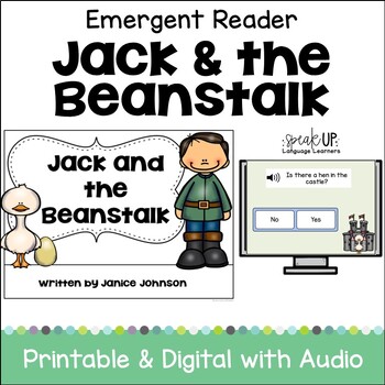 Preview of Jack & the Beanstalk Simple Fairy Tale Reader for Early Readers