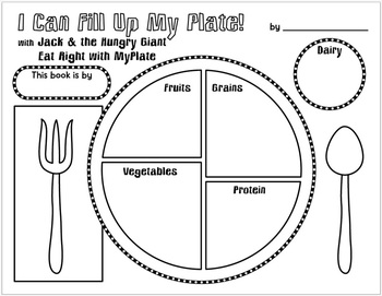 Download Jack & the Hungry Giant {FREE book activity about the MyPlate nutrition program}