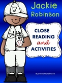 Jackie Robinson Reading Comprehension Passage and Activiti