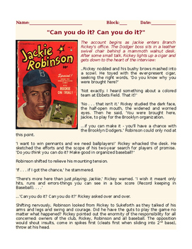 Jackie Robinson (SOL 2.4h)