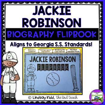 Preview of Jackie Robinson Interactive Biography Flipbook