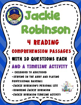 Jackie Robinson MLB Passage and Activities Research Project Black History  Month