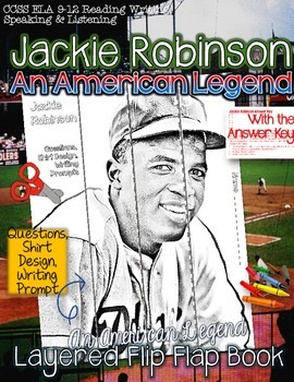 Preview of Black History Month, Jackie Robinson Biography an American Legend