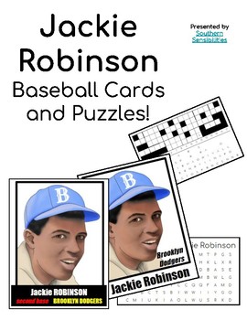 Preview of Jackie Robinson Baseball Card and Puzzles!