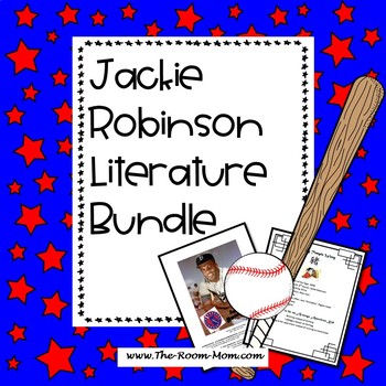 Preview of Jackie Robinson Baseball Novel Study Literature Bundle