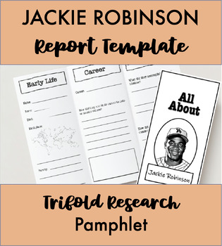 Preview of Jackie Robinson Biographical Research Project Template | Black History Month