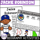 Jackie Robinson Biography Activities, Flip Book and Report