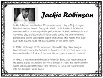 Jackie Robinson Worksheets  Black history month activities, Teaching  second grade, Jackie robinson timeline