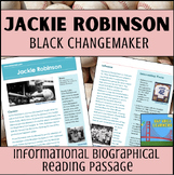 Jackie Robinson Biography Reading Comprehension Research- 