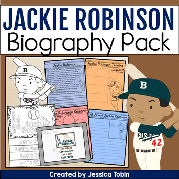 Preview of Jackie Robinson Biography Graphic Organizer- Black History Month Activities