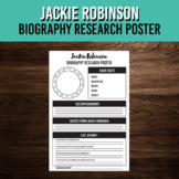 Jackie Robinson Biography Research Poster Template | Black