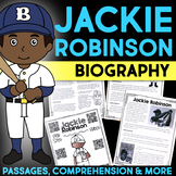 Jackie Robinson Biography Report, Reading Passage & Compre