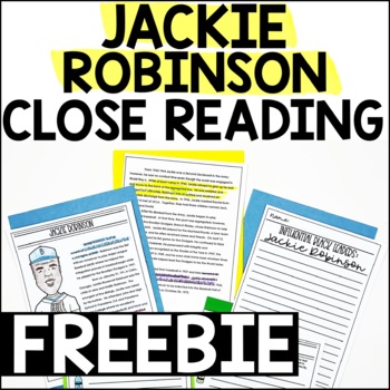 Preview of Jackie Robinson | Black History Month Close Reading Passages