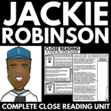 Jackie Robinson Close Reading Activities - Black History M