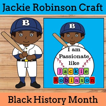 Black History Month Crafts | Jackie Robinson Craft | Baseball