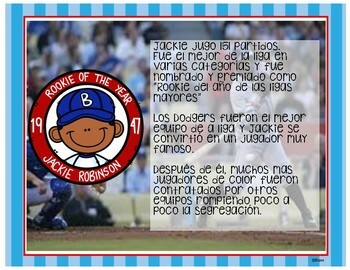 Jackie Robinson Facts and Activities in Spanish