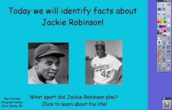 Preview of Jackie Robinson Flipchart