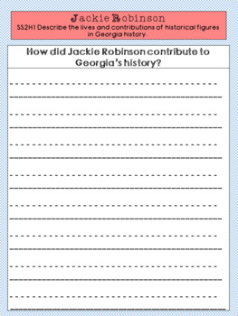 Preview of Jackie Robinson Graphic Organizer Set