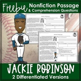 Jackie Robinson Nonfiction Passage FREEBIE