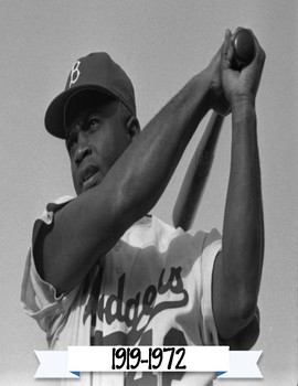 Jackie Robinson - Biography - African American Baseball Player - NEW  Classroom Poster