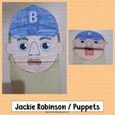 Jackie Robinson Puppet Craft Paper Bag Template Activities
