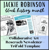 Jackie Robinson! Research Reading Comprehension, Trifold T