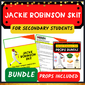 Preview of Jackie Robinson Skit and Props Bundle