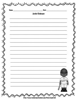 Jackie Robinson Poem Writing Activity