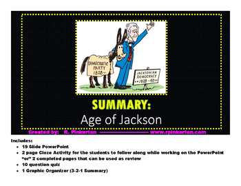 Preview of Jackson Era Summary