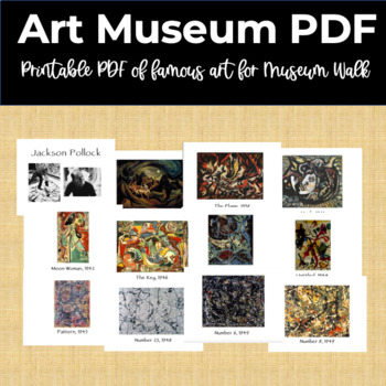 Jackson Pollock Famous Artist Study and Close Reading Packet | TpT