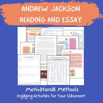 Preview of Jacksonian Democracy: Andrew Jackson Activity Reading and Essay
