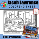 Jacob Lawrence Coloring Page FREE PRINTABLE