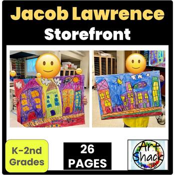 Preview of Jacob Lawrence Storefront Scene Unit: African-American Art-inspired.