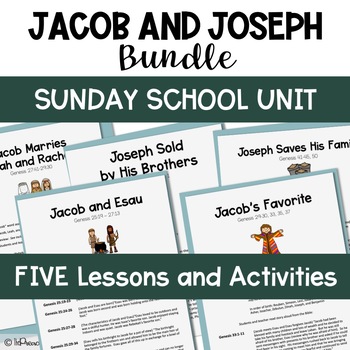 Preview of Sunday School Lessons | Jacob and Joseph Bundle | Church Activities