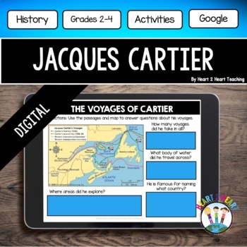 Preview of Jacques Cartier Early European Explorers Digital Resources Unit Google Slides