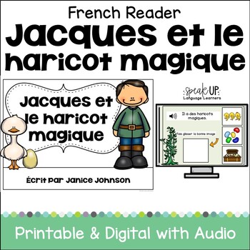 Preview of Jacques et le Haricot Magique French Fairy Tale Reader Beginning Easy Mini Book