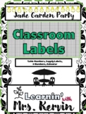 Jade Garden Party Labels FULL product