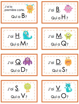 "J'ai, Qui A?" Alphabet by Ms Makinson | Teachers Pay Teachers