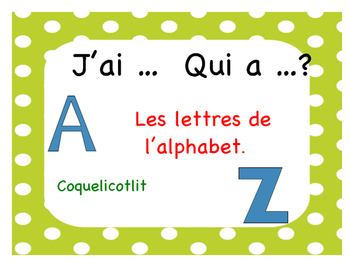 J Ai Qui A Les Lettres De L Alphabet By Coquelicotlit Tpt