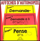 Affiches d'autonomie  - Gestion de classe - French Back to School