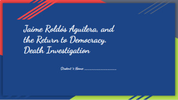 Preview of Jaime Roldós Aguilera, and the Return to Democracy + Death Investigation