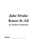 Jake Drake Know-It-All Comprehension Questions