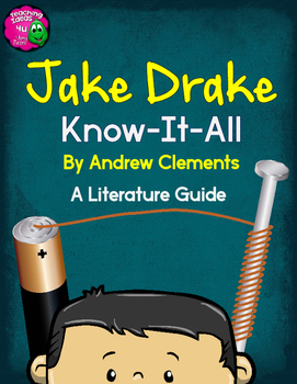 Preview of Jake Drake Know-It-All by Clements Novel Study Teaching Unit Literature Guide