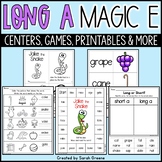 Long a, Magic e (CVCe) Activities & Craft