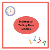 Jam Berapa? Indonesian telling time display (flower clock)